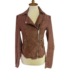 Level 99 Linen Blend Moto jacket